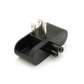 Перехідник складаний із заземленням, m-m, американка\3pin, Black, BOX