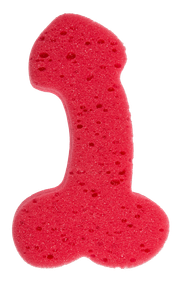 Губка для ванны Sponge Willy Red, 19 см sexstyle