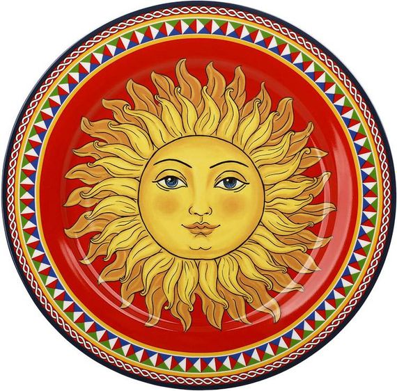 Тарілка порцелянова Sicilia "Sole" Ø27см (Сонце)