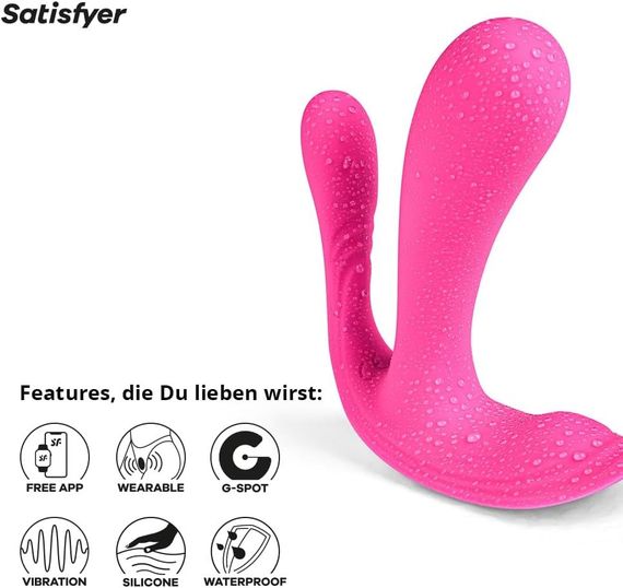 Двойной вибратор Satisfyer Top Secret+ с приложением, розовый sexstyle | Зображення 2