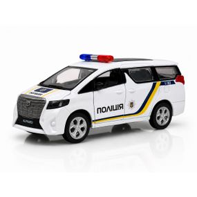 Коллекционная металлическая машинка Полиция Toyota Alphard
