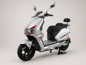 Электроскутер Crosser V5 2500W 72V 35Ah Graphene, до 80 км, 70 км/ч, 2500 Вт, двухместный Сріблястий