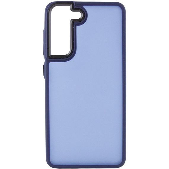 Чохол TPU+PC Lyon Frosted для Samsung Galaxy S22 Navy Blue | Зображення 1