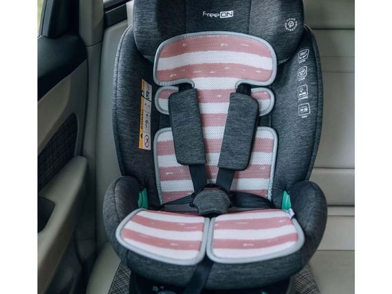 Підкладка для коляски та автокрісла FreeON, pink - white | Зображення 1