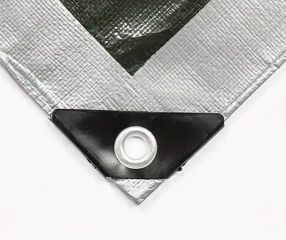 Тент тарпауліновий Shadow з металевими люверсами 150 г/м² 8 х 12 м сірий (TESH00016) | Зображення 1