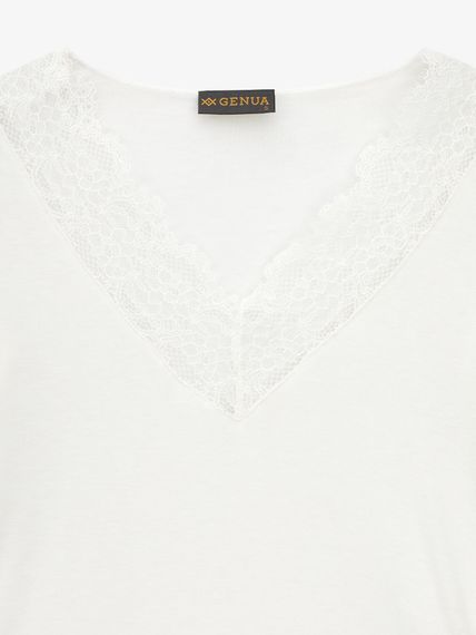 Джемпер однотонний жіночий GENUA G01117-0007 M Білий shop (2000999550584) | Зображення 1