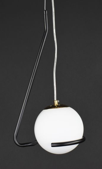 Люстра підвісна на 1 лампочку 27904 Чорний 45-90х23х15 см. | Зображення 3