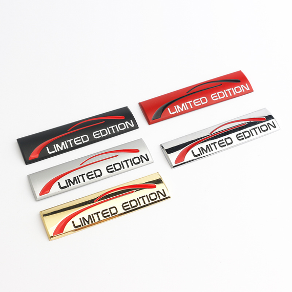 Наклейка на авто Limited Edition металічна 9.1x2.8 cm, Червоний | Зображення 3