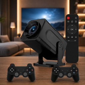 Проектор для фильмов, игр, домашний кинотеатр HCS350 pro / Смарт домашний кинотеатр Wi-Fi 6 Bluetooth 5.0 с пультом /