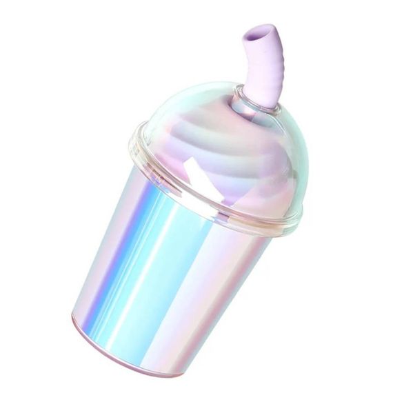 Вакуумний стимулятор у формі стаканчика з трубочкою BeYourLover Joy Cup голубий, 9.1 см х 4.6 см Sex Aura | Зображення 5