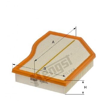 Фильтр воздушный Mercedes Benz W177 OM608 18- / OM654 18-, Hengst, E1620L,