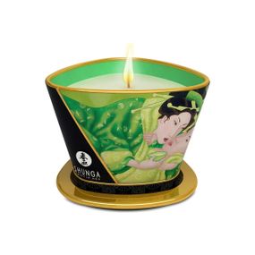 Массажная свеча Shunga Massage Candle – Exotic Green Tea (170 мл) с афродизиаками Sex Aura