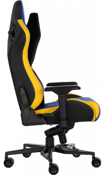 Кресло геймерское GT Racer X-0724 BlueYellow | Зображення 3