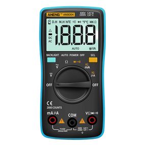 Мультиметр ANENG AN8004, виміри: V, A, R