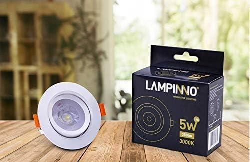 Lampinno стельові точкові світильники потужністю 5 Вт, білі