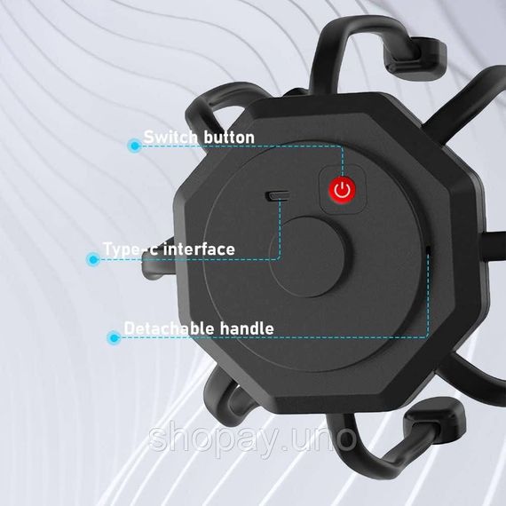 Массажер для головы Осьминог с вибрацией и USB-зарядкой · Релаксационный электрический массажер | Зображення 1