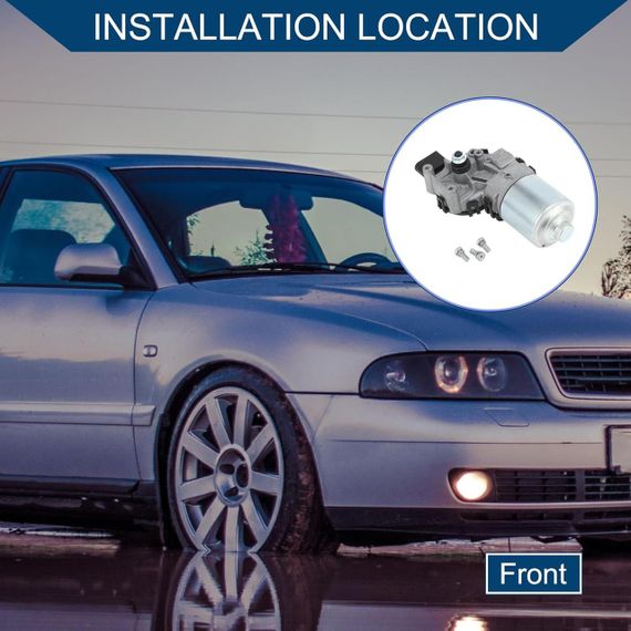 Мотор переднего стеклоочистителя для Audi A4 B5 B6 B7 Seat Exeo двигатель 4-контактный замена мотора дворников | Зображення 1