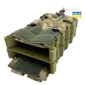 Подсумок открытый под 2 магазина с пластиковым корпусом IRR Cordura 500 D Пиксель ММ-14