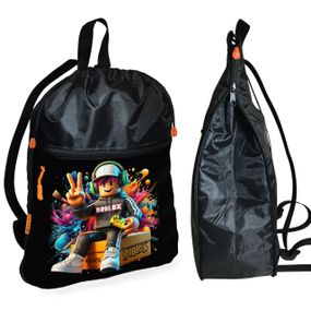 Рюкзак-мішок для взуття, спортивної форми Роблокс «Roblox» дитяча сумка для змінки з розширювачем (1683)