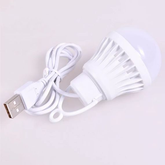 Світлодіодна лампа 7 W на 5v USB-лампочка від повербанк power bank | Зображення 1