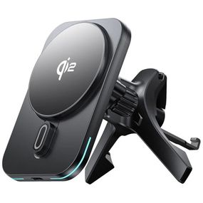 Автоутримувач із бездротовою зарядкою Wiwu Qi 2.0 Mago 15W /black/ CH-323