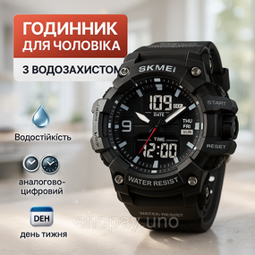 Годинник наручний чоловічий SKMEI 2222BK