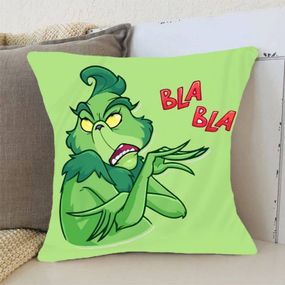 Подушка 3D новогодняя Гринч BLA BLA 3175_E 15367 50х50 см