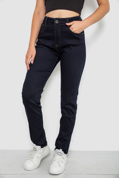 Джинси жіночі однотонні Skinny, колір синій, 244R8911 | Зображення 2