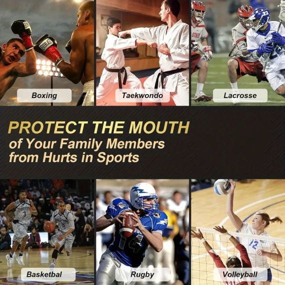 Капа VENUM для рота для баскетболу, регбі, боксу, карате, захист зубів і підтримка зубних брекетоа | Зображення 5