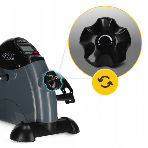 Міні велотренажер 4FIZJO Active 2 в 1 для рук та ніг MBIKE02 Grey/Black (P-5905973401708) | Зображення 3