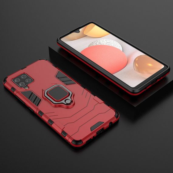 Протиударний чохол з підставкою (Ударостійкий) для Samsung Galaxy A42 5G Red | Зображення 3