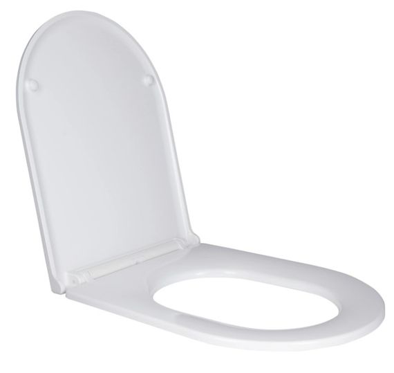 Сидіння для унітазу Qtap (Robin, Scorpio) з мікроліфтом Slim Duroplast, Quick Release QT99HY2049W | Зображення 2