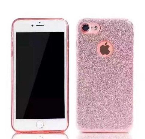 Силіконовий чохол Glitter для iPhone 7 рожевий Remax 700203