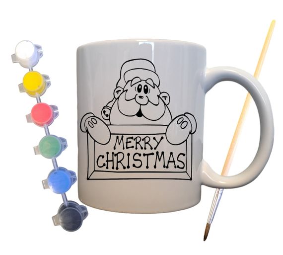 Набор для творчества кружка раскраска "С Рождеством" 330 мл белая (КР0058)