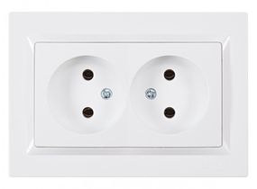 Розетка внутрішня 2-я без заземлення (біла) IP20 Latina Ny95000159