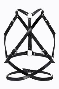 Шкіряна портупея  Art of Sex Agnessa Leather harness Чорний XS/S/M