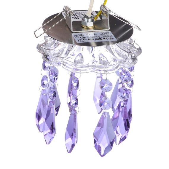 Светильник точечный декоративный HDL-G124 CHR+PURPLЕ | Зображення 1