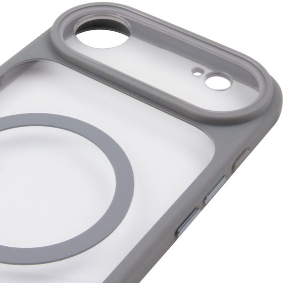 Чохол TPU+PC GETMAN Moon Clear with Magnetic Fit для Apple iPhone 17 Air (6.5") Grey | Зображення 3