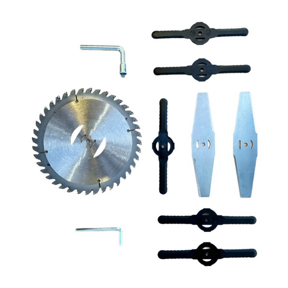 Акумуляторна газонокосарка для догляду за газоном на 2 акумулятори, три різновиди лез | Зображення 2