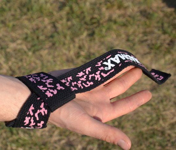 Лямки для тяги Мадмакс Camo Power Wrist Straps Camo/Pink | Зображення 5