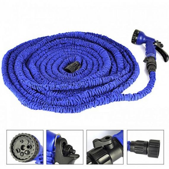 Шланг садовый поливочный Magic Hose саморастягивающийся 15 м стрейч Икс Хоз мягкий для полива | Зображення 1