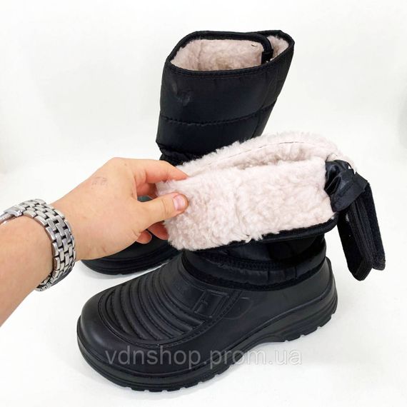 Гумові утеплені чоботи чоловічі короткі, Практичне взуття для чоловіків, Утеплені чоботи осінь зима YG-37 | Зображення 4