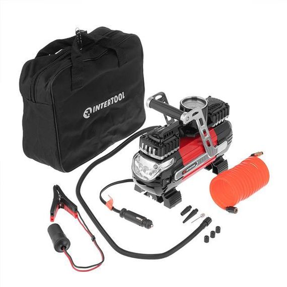 Компресор автомобільний 12 В. Два циліндри 30 мм INTERTOOL AC-00031 | Зображення 2