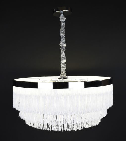 Люстра підвісна на 4 лампочки 27869 Хром 40-70х60х60 см. | Зображення 6