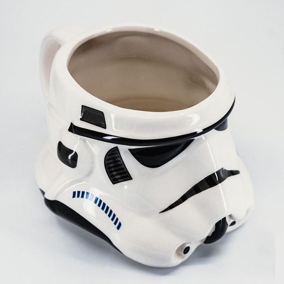 Чашка із кришкою Star Wars 3D Штурмовик (Біла) Кераміка (код: SKU-1212884063) | Зображення 1