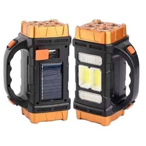 Ліхтар-повербанк на сонячній батареї HB-1678 Золотий