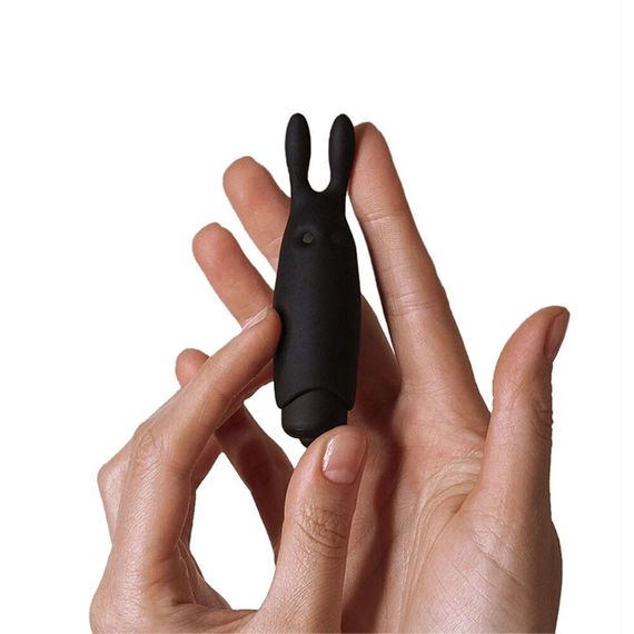 Вібропуля Adrien Lastic Pocket Vibe Rabbit Black зі стимулюючими вушками | Зображення 3