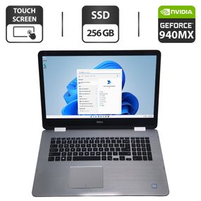 Ультрабук-трансформер Dell Inspiron 17 7778 2-in-1 / 17.3" (1920x1080) IPS Touch / Intel Core i7-6500U (2 (4) ядра по 2.5 - 3.1 GHz) / 16 GB DDR4 / 256 GB SSD / nVidia GeForce 940MX, 2 GB GDDR5, 64-bit / WebCam б/в
