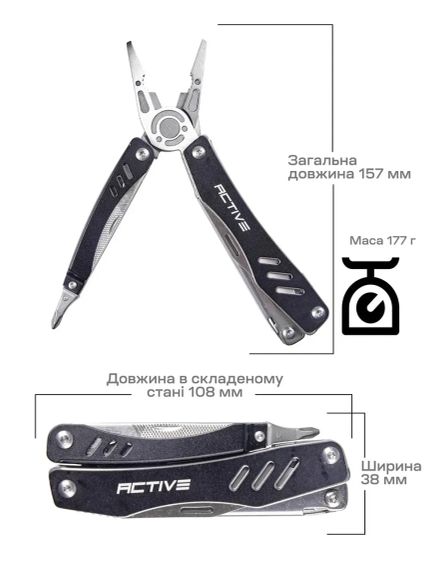 Мультитул Active Scitool Black | Зображення 8