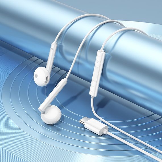 Навушники Borofone BM82 Art music (Type-C/1.2m) White | Зображення 2